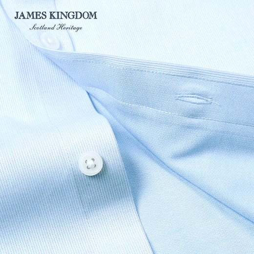 【棉混纺男士商务多款合集】占姆士男士25初秋白蓝抗皱系列长袖衬衫  多款多色 商品图3