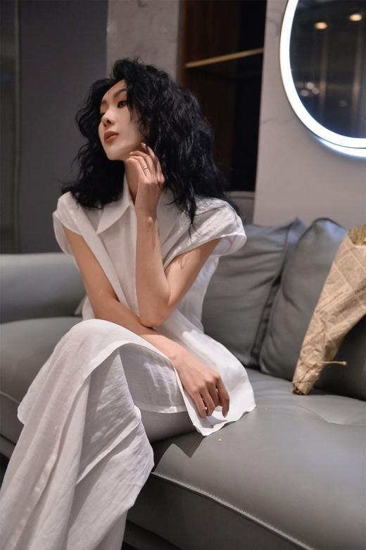 LNNNS 白色休闲百搭衬衫长裤套装 21132 商品图5