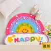 苏苏姐家彩虹地毯手工diy编织居家毛线团自制毯子材料包打发时间 商品缩略图0