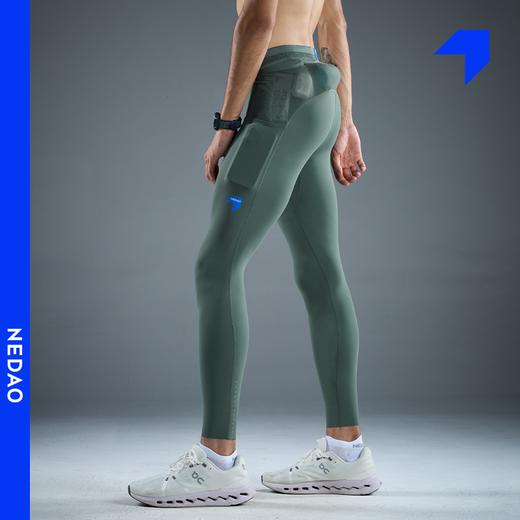 25年新品内道聚能舱收纳带口袋紧男款跑步训练马拉松运动弹力长裤 商品图0
