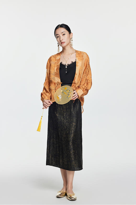 【预售7天内发货】凯喜雅【云山墨】 新中式长袖外披 商品图5