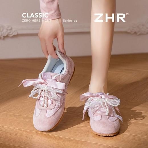 ZHR厚底增高德训鞋女春秋新款透气舒适休闲女鞋耐磨轻便阿甘鞋女 商品图7