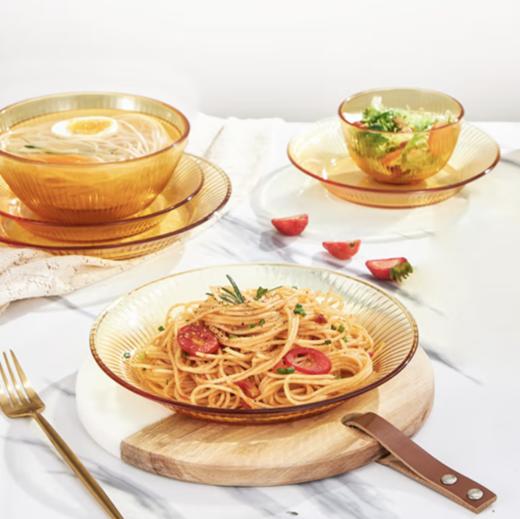 康宁餐具琥珀色耐热玻璃餐具套装 SN晶尊餐具豪华 8件套 商品图2