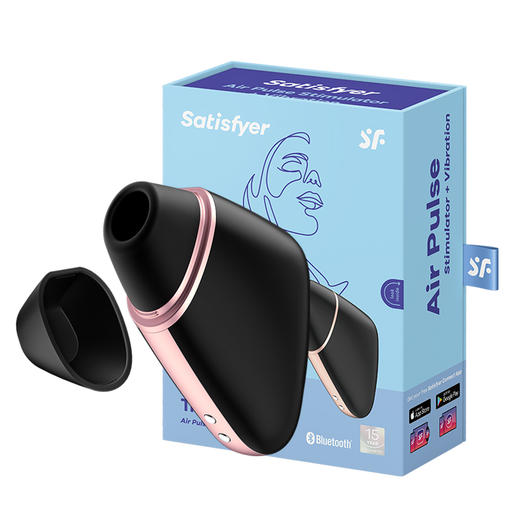 Satisfyer Love Triangle Connect App 阿曼达吮吸器APP版吮吸震动自慰器女用情趣用品 商品图1