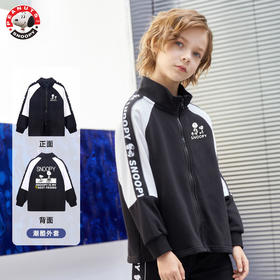 史努比男童外套春秋款2021新款洋气儿童外套男秋装潮酷中大童衣服