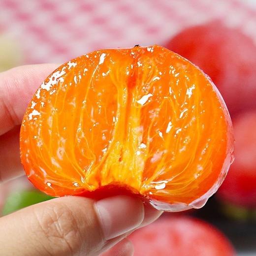 【速抢❗️19.9秒30枚🔥火晶柿子】皮薄如纸，能吸着吃，软甜流蜜爆甜！陕西流心正宗30枚整箱新鲜水果10包邮5甜柿次郎甜柿软柿 商品图2