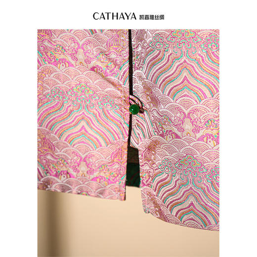 凯喜雅圆领中式马甲 商品图3