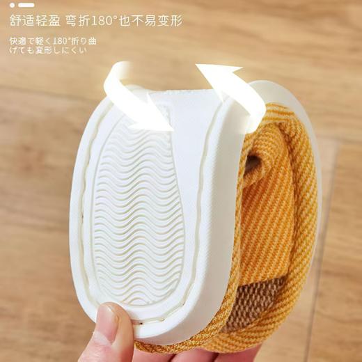 【单拍不发货❗️四季棉麻布拖鞋】多道工序手工编制而成，凹凸纹理「脚感舒适清凉」特点：透气/吸汗/耐磨，四季室内家居家用防滑软底，居家棉麻布拖鞋男，春秋款亚麻拖鞋女L 商品图7