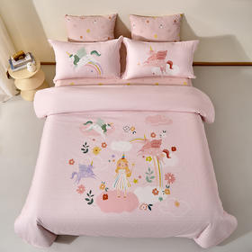 多喜爱 全棉/磨毛印花时尚四件套 梦幻乐之园/狮子工程队/欢乐城堡屋/飚速赛车/怪兽派对/小恐龙派对 hl【100%棉】【柔软亲肤】【童趣卡通】耐洗耐磨 不易褪色