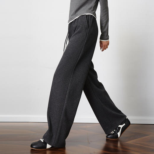 OLrain欧芮儿2025新款女秋季百搭松弛感直筒裤慵懒阔腿裤长裤子 商品图3