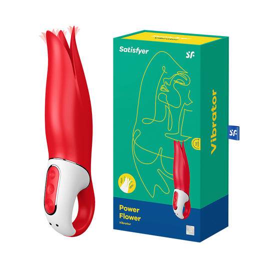 Satisfyer Power Flower 动感花朵震动棒  女用G点震动按摩棒 另类情趣用品 商品图0
