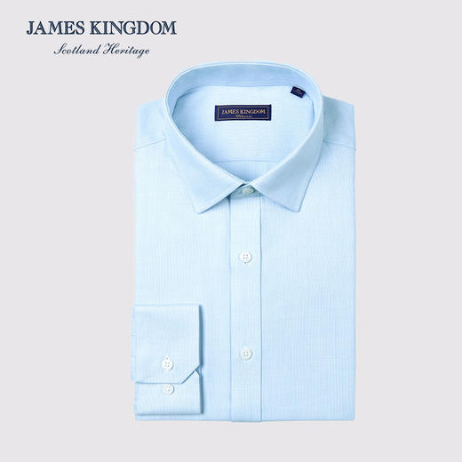 【棉混纺男士商务多款合集】占姆士男士25初秋白蓝抗皱系列长袖衬衫  多款多色 商品图8
