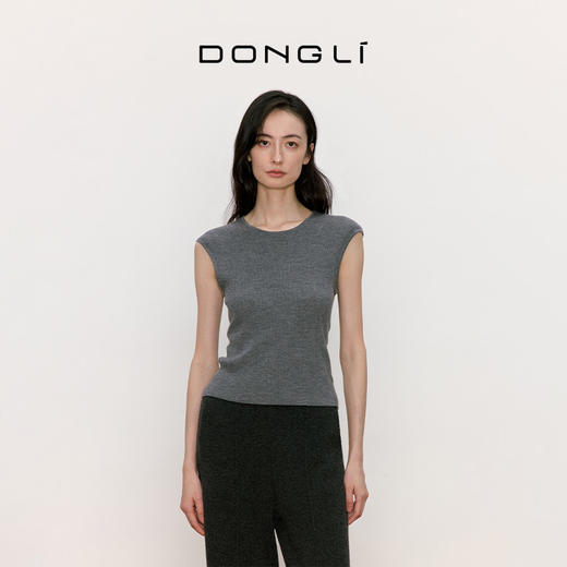 东黎 • 我不被驯化 华尔街 山羊绒女士秋季圆领半袖 5353 商品图4