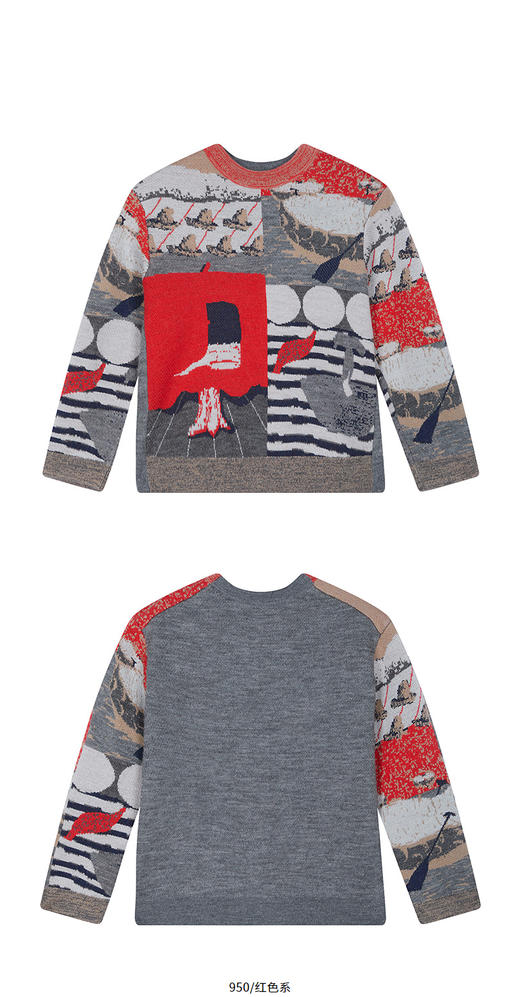 jnby   25年秋款  长袖套头毛衫 1P8311850 商品图8