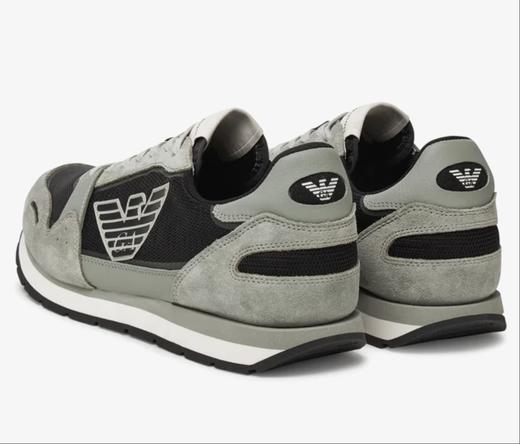 Emporio Armani 男士经典百搭网眼真皮运动休闲鞋 12431 商品图8