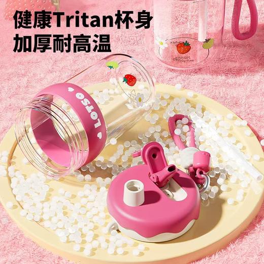 【一杯三饮！想怎么喝就怎么喝】食品接触用吸管，全身可拆洗，草莓熊尼克朱迪吸管水杯夏季开学学生高颜值卡通儿童防摔水杯。ra 商品图3
