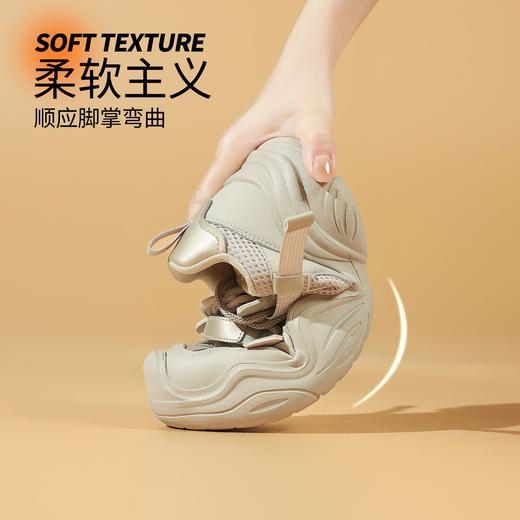 ZHR则则金属风撞色厚底复古增高户外老爹鞋2025秋季透气休闲女鞋 商品图7