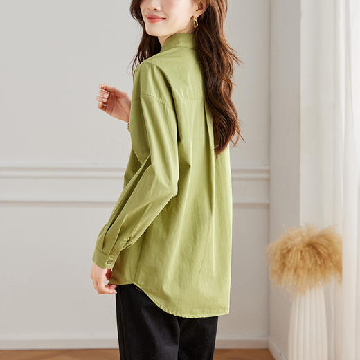 馥迦经典百搭纯棉口袋衬衫 商品图10