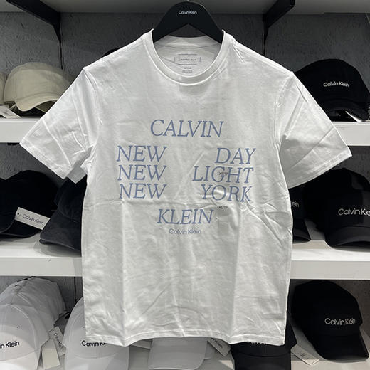Calvin Klein Jeans/CK 男士夏季纯棉字母印花休闲圆领短袖T恤 商品图0