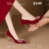 ZHR则则水钻高跟鞋女2025新款春季气质法式婚鞋显高不累脚伴娘鞋 商品缩略图6