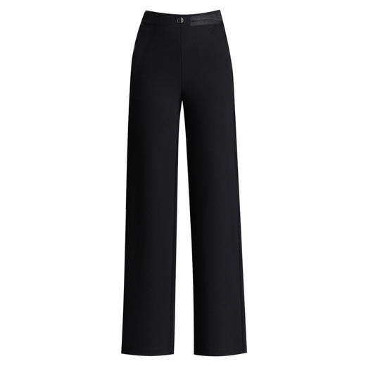 QYM 2582-Y窄版直筒阔腿裤高腰休闲裤 商品图4