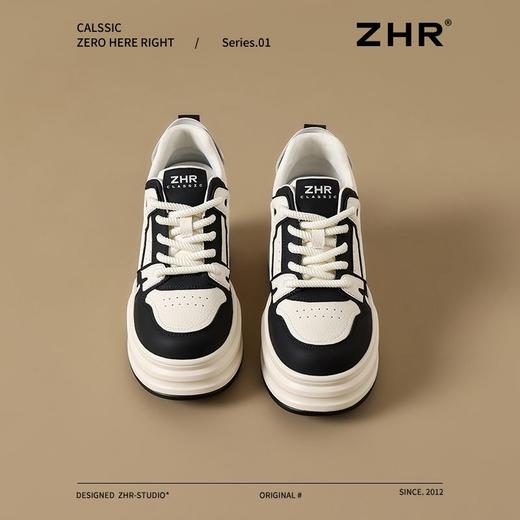 ZHR则则【增高8cm】厚底高帮休闲鞋女2025春季新款透气轻便运动鞋 商品图2