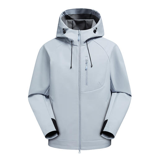 LUCKY DEER/幸运鹿山系户外防风防水保暖YKK拉链时尚连帽软壳外套 商品图2