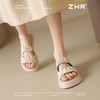 ZHR则则厚底拖鞋女外穿时尚外出凉鞋女小众设计感凉拖鞋女配裙子 商品缩略图7
