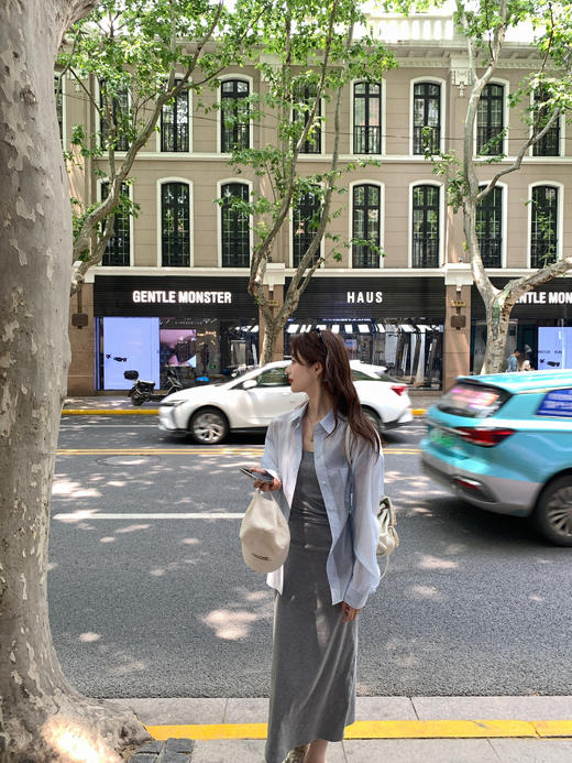 金蘑菇菇 夏日法则 连帽版防晒天丝衬衫 商品图7