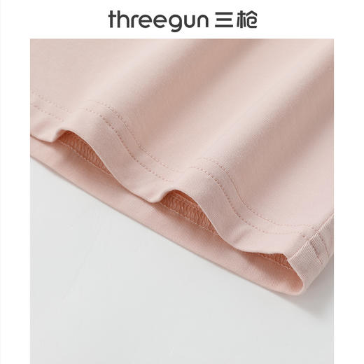 Threegun三枪 柔棉翻领开襟女士家居套-T80090D02 商品图6