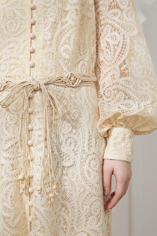 Le Malene 花纹镂空优雅气质连衣裙 21124 商品图7