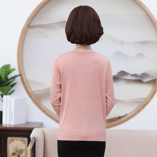 时尚中年薄款针织开衫外套，妈妈装春秋套装两件套LJX-878 商品图4