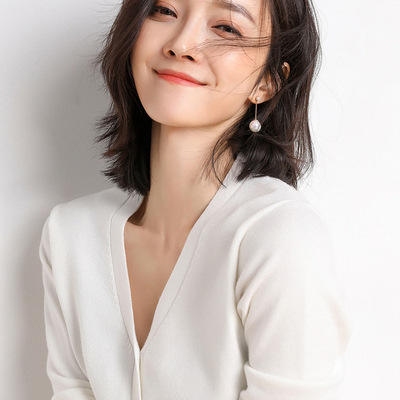 【清仓！69.9/任选2件 V领开衫针织衫】选两件加购物车一起结算，单件不发货！！12色纯色毛衣外套长袖修身百搭薄针织衫 商品图5