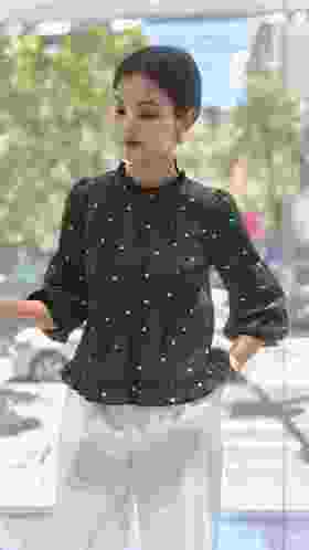 54S076秋上新 时尚小衫