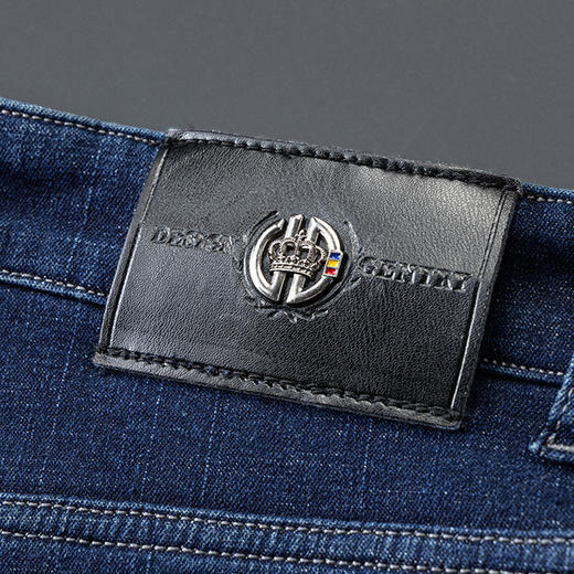 罗蒙男士秋冬加绒牛仔裤抗皱不起球微弹舒适柔软日常百搭休闲直筒牛仔长裤 商品图10