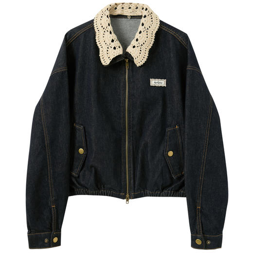 【100棉】三彩独醒2025秋季新款纯棉牛仔服外套宽松开衫复古F 商品图4