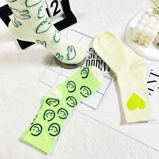 清仓捡漏🔥西班牙LUIS VECENTE小清新爱心笑脸袜（6双装） 商品图14