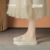 ZHR透气渔夫拖鞋女2025夏季新款小香风半凉拖网面一脚蹬厚底单鞋 商品缩略图8