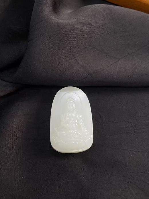 【于田产和田白玉净瓶观音】编号A80085,51*32，41克，出证书，发货1~5天，48小时鉴赏期 商品图3