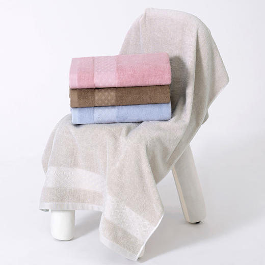 【品牌直发】加倍生活 X丝带中国风纯棉毛巾浴巾套装 全棉长绒棉毛巾加厚浴巾套装 商品图2