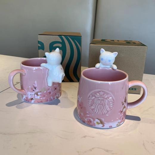 G359星巴克杯子新品猫咪陶瓷杯 商品图0