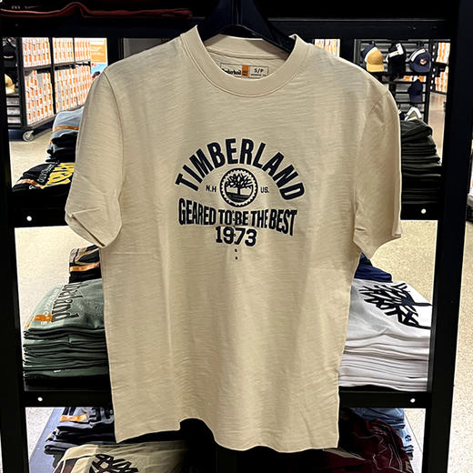 Timberland/添柏岚 男士夏季纯棉印花透气百搭休闲圆领短袖T恤 商品图0
