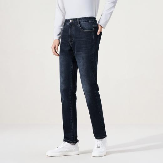 【光能彩纱】柒牌牛仔裤男士秋季新款修身直筒长裤商务休闲裤子129H71600 商品图3
