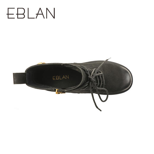 伊伴冬季百搭风格马丁靴复古磨砂牛皮鞋面B25590002 商品图3