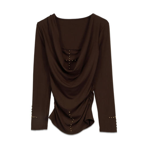 荒诞钉珠假两件T恤纪念日百货门店同款164444231 商品图4