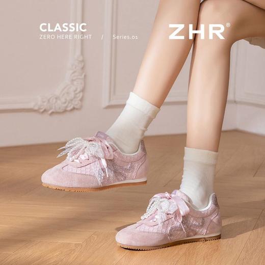 ZHR厚底增高德训鞋女春秋新款透气舒适休闲女鞋耐磨轻便阿甘鞋女 商品图6