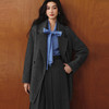【严选】诗凡黎羊毛翻领双排扣毛呢外套2025秋新款赫本风一手长双面呢大衣7G8470311 商品缩略图2