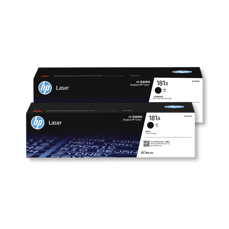 惠普（HP）原装W1810A黑色硒鼓181A大容量碳粉盒W1810X适用303d dw 323dnw 323sdnw打印机W1816A成像鼓