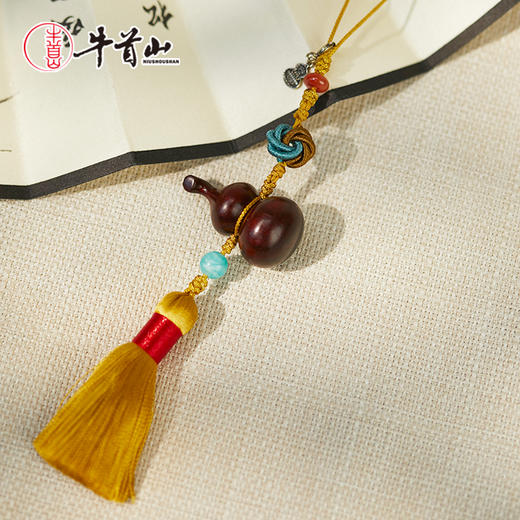 牛首山文创紫檀福禄挂件国风手工编织挂件手机挂件包挂精致挂饰 商品图4