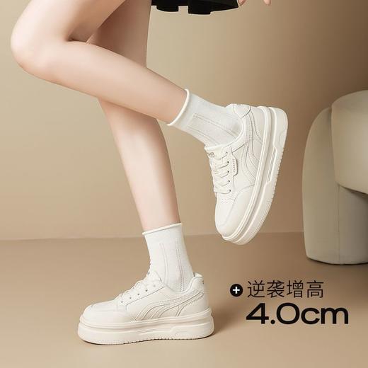 ZHR厚底拼色小白鞋女鞋2025秋季新款增高轻便小个子运动休闲板鞋 商品图2